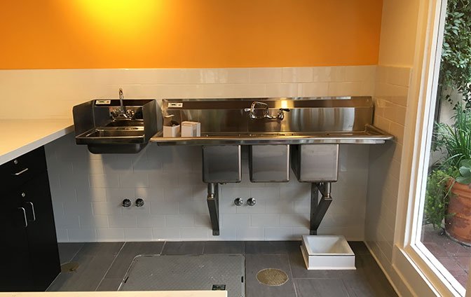 Outdoor plumbing work